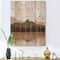 Designart - Minimalist Terracotta Landscape - Modern Print on Natural Pine Wood